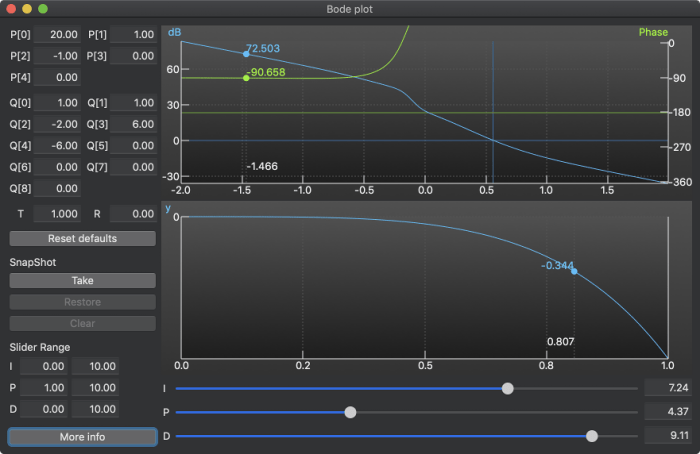 Captura de la versión macOS de Bode.