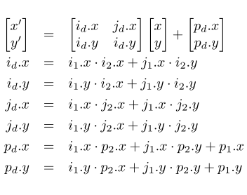 Composition of two arbitrary transformations.