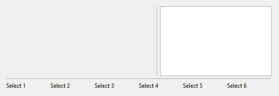 Window where several widgets and separator lines appear.