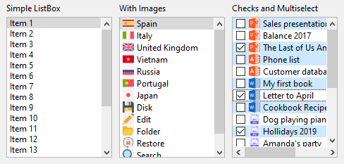 ListBox - Cross-platform C SDK