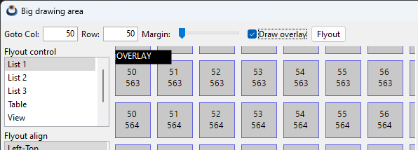 Imagen donde se muestra contenido overlay sobre un dibujo principal.