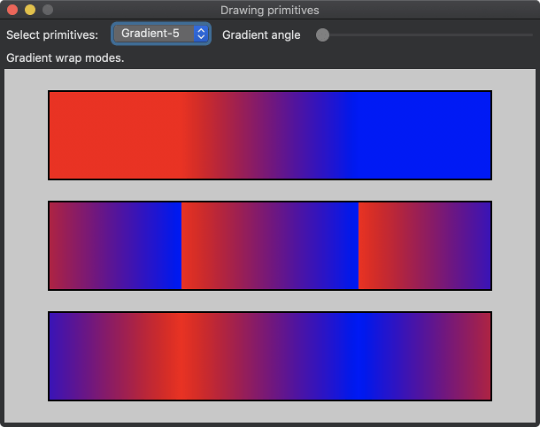 Capture an application with drawing examples. macOS version.