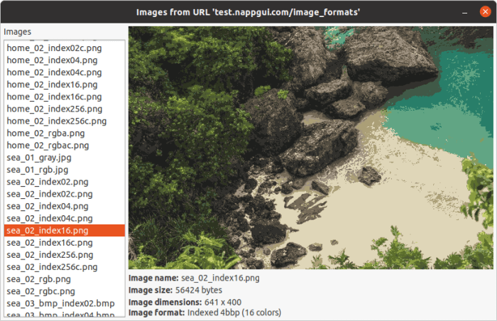 Capture an image viewer in Linux version.