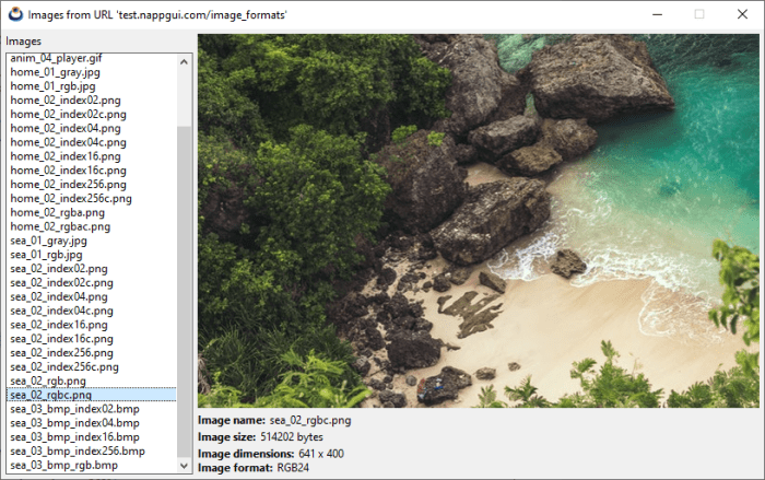 Capture an image viewer in Windows version.